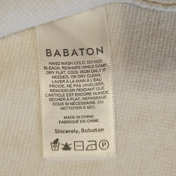 Aritzia Babaton Society Sweater - size small in cream-birch - Picture 7 of 9